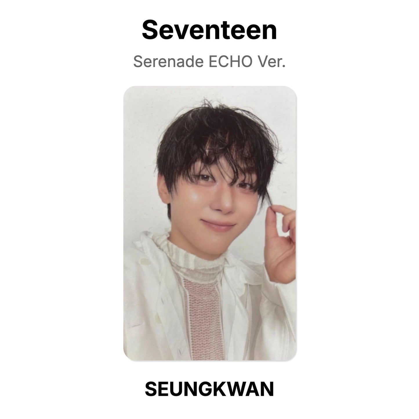 Seventeen Serenade ECHO Ver. photocard oficial
