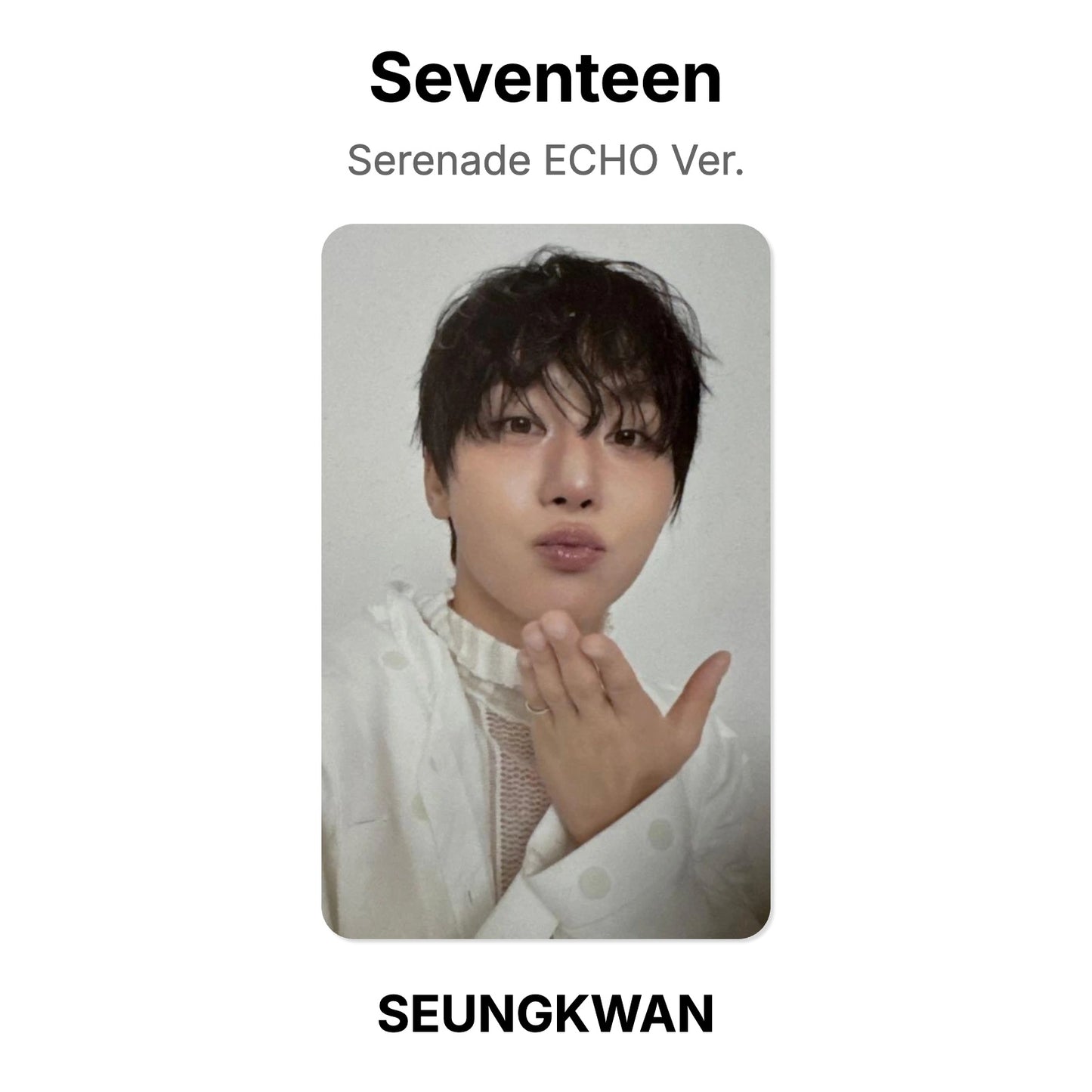 Seventeen Serenade ECHO Ver. photocard oficial