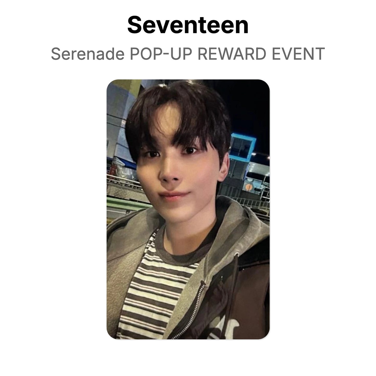Seventeen Serenade POP-UP REWARD EVENT photocard oficial