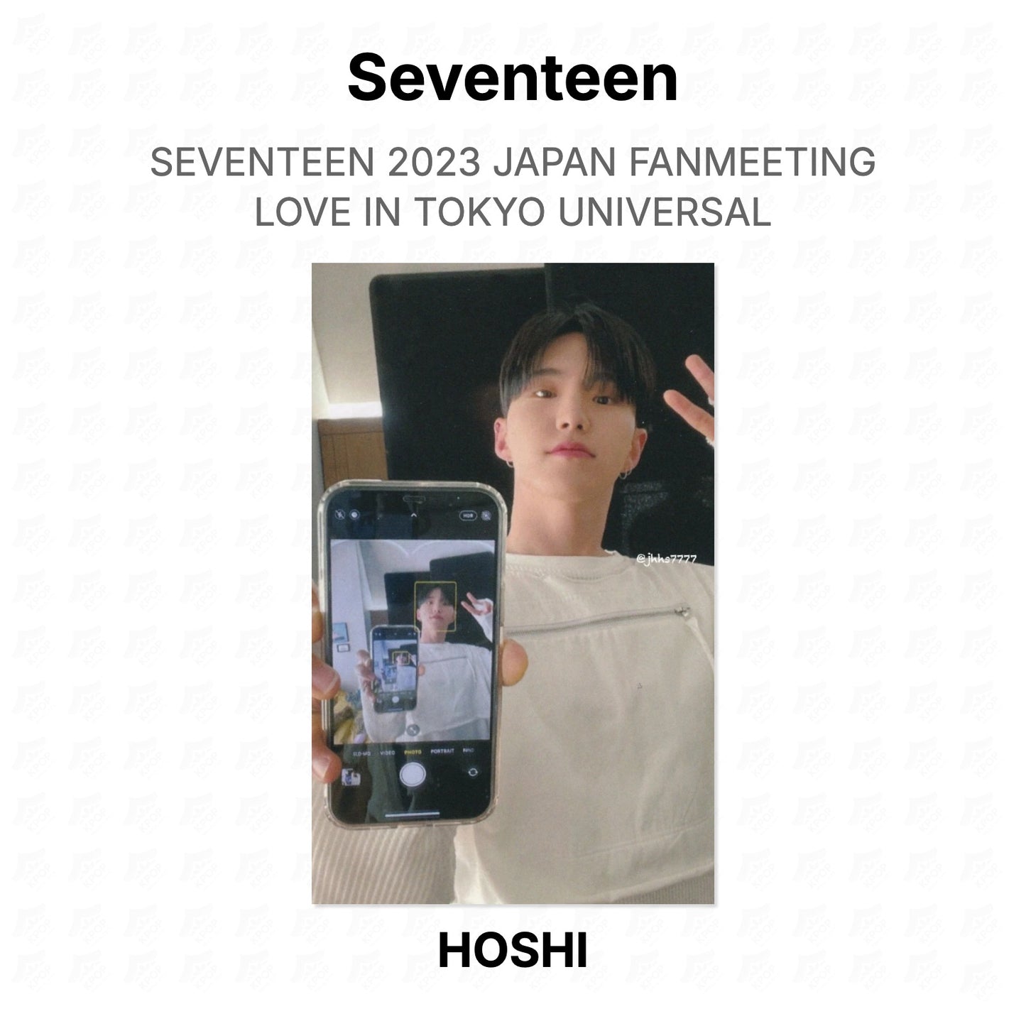 Seventeen 2023 JAPAN FANMEETING LOVE IN TOKYO UNIVERSAL Official Photocard