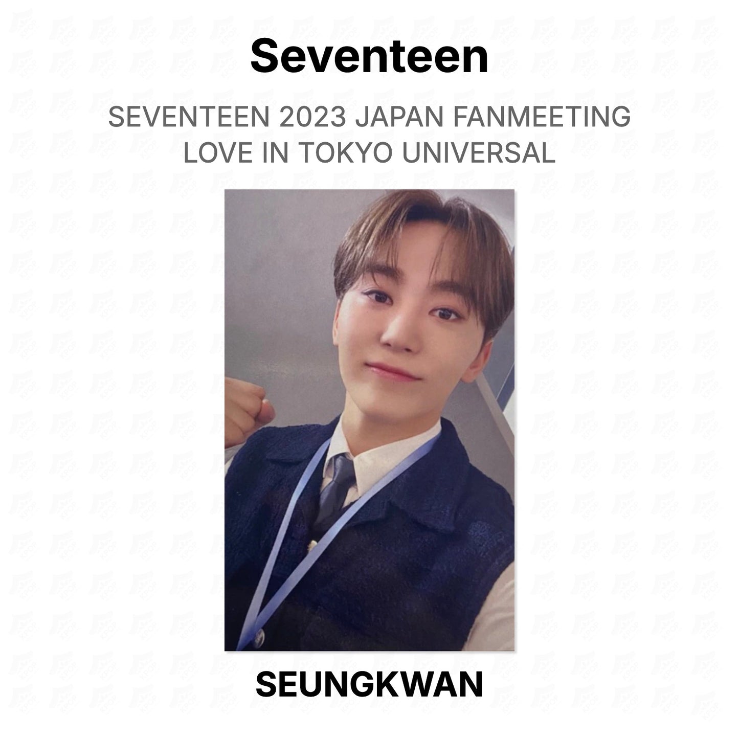 Seventeen 2023 JAPAN FANMEETING LOVE IN TOKYO UNIVERSAL Official Photocard