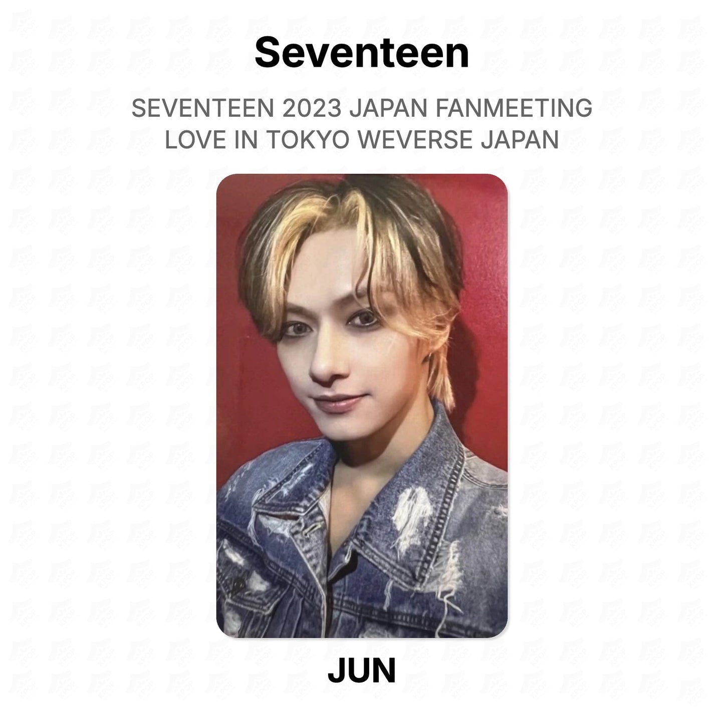 Seventeen 2023 JAPAN FANMEETING LOVE IN TOKYO WEVERSE JAPAN Official Photocard