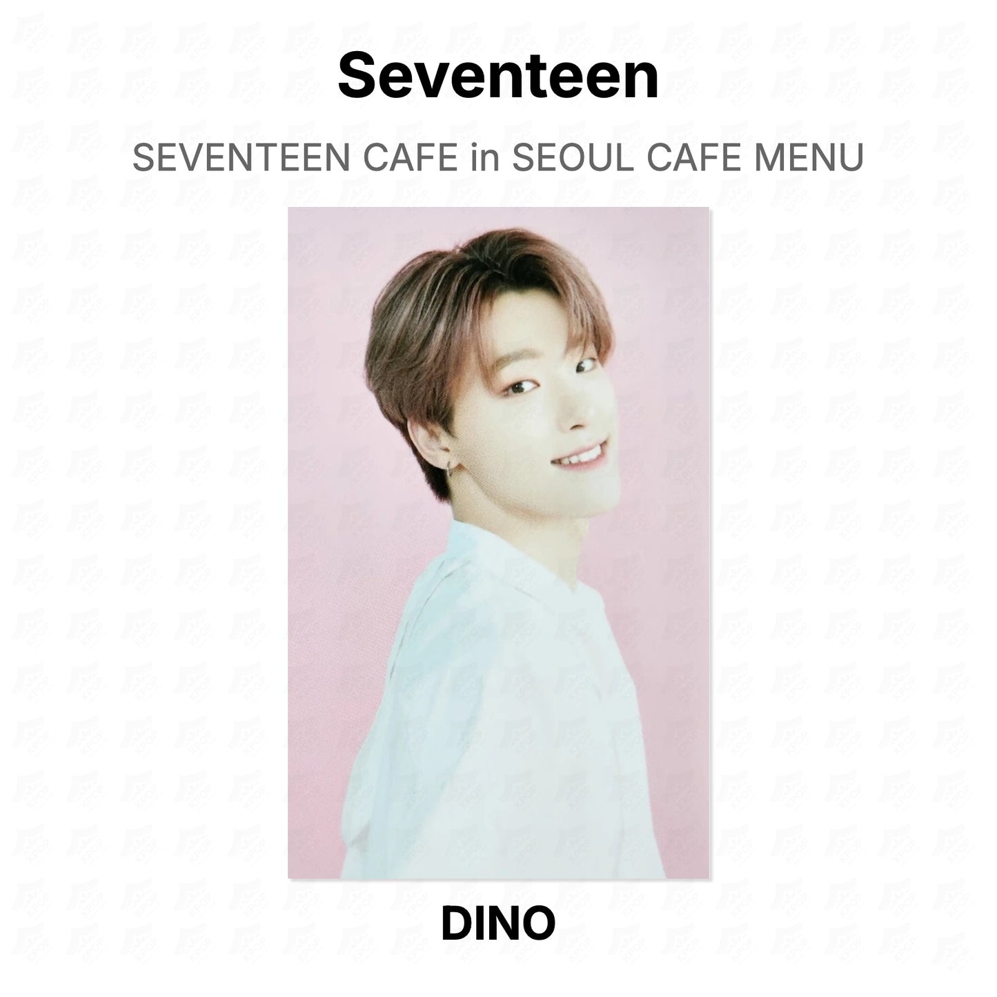 Seventeen CAFE in SEOUL CAFE MENU Official Photocard