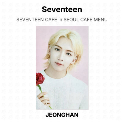 Seventeen CAFE in SEOUL CAFE MENU Official Photocard