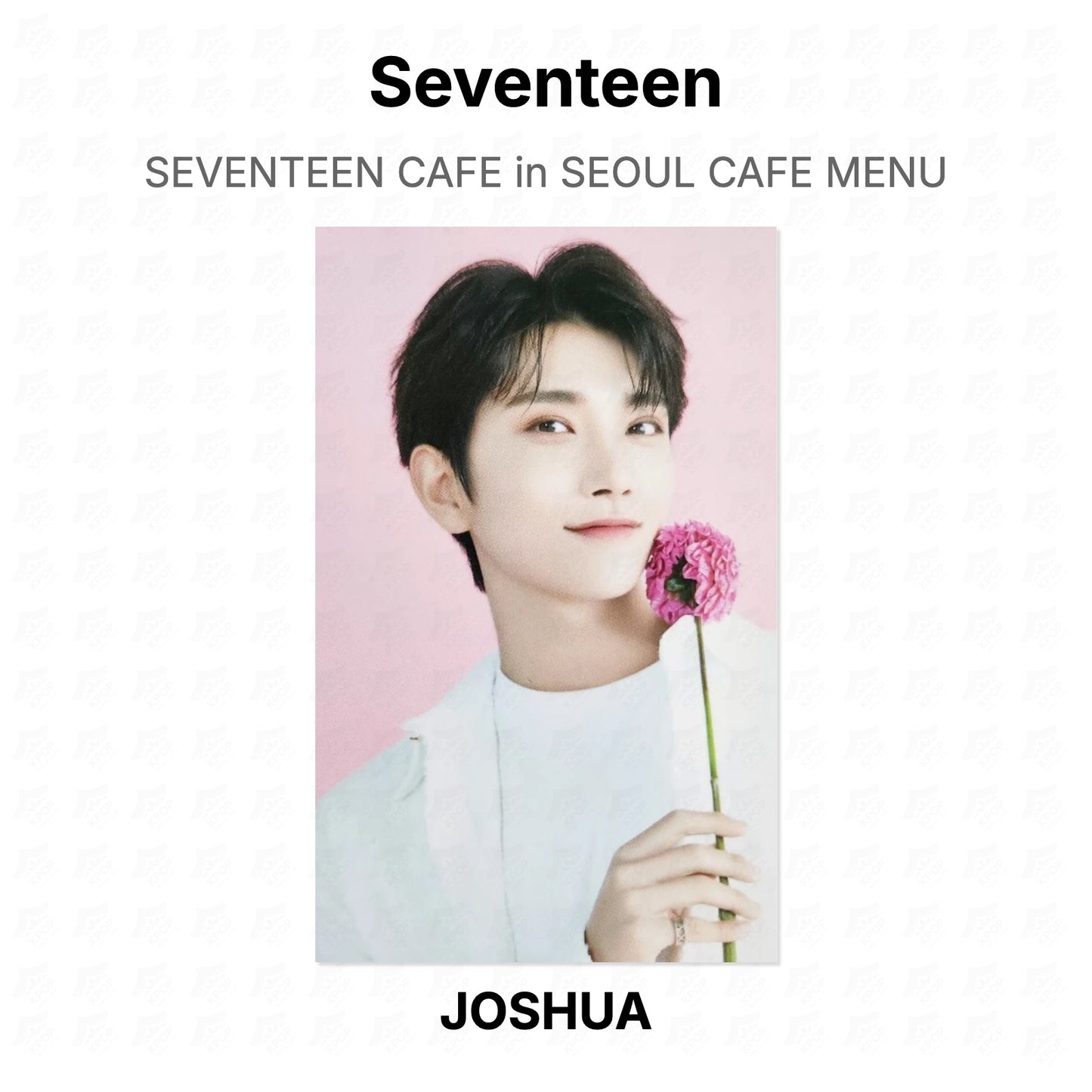 Seventeen CAFE in SEOUL CAFE MENU Official Photocard