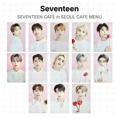 Seventeen CAFE in SEOUL CAFE MENU Official Photocard