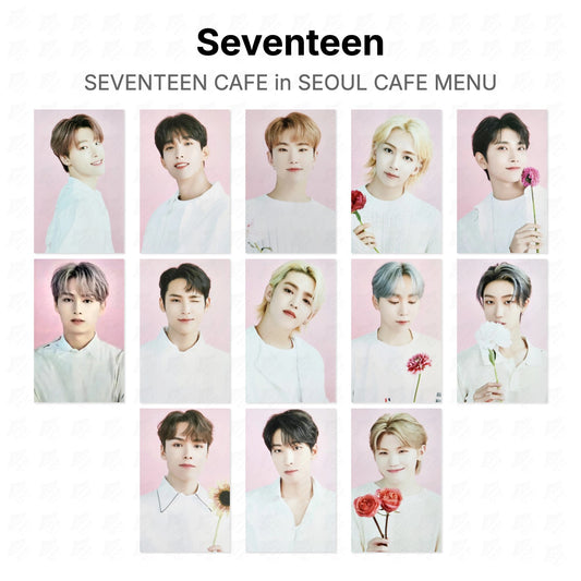 Seventeen CAFE in SEOUL CAFE MENU Official Photocard