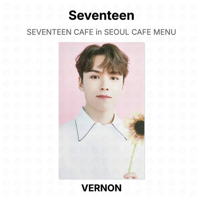 Seventeen CAFE in SEOUL CAFE MENU Official Photocard