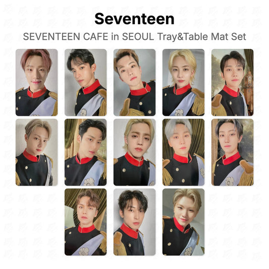 Seventeen CAFE in SEOUL Tray&Table Mat Set Official Photocard
