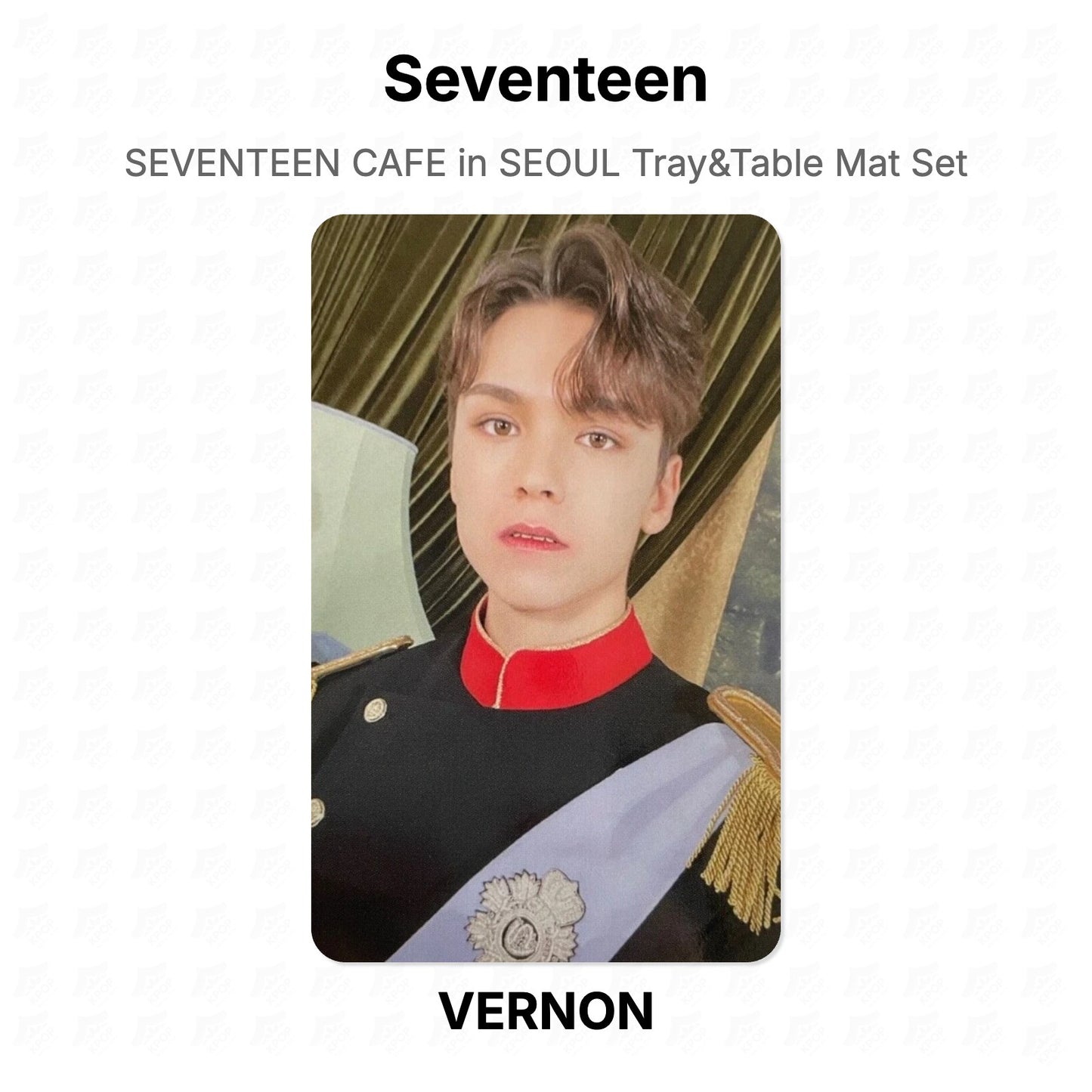 Seventeen CAFE in SEOUL Tray&Table Mat Set Official Photocard