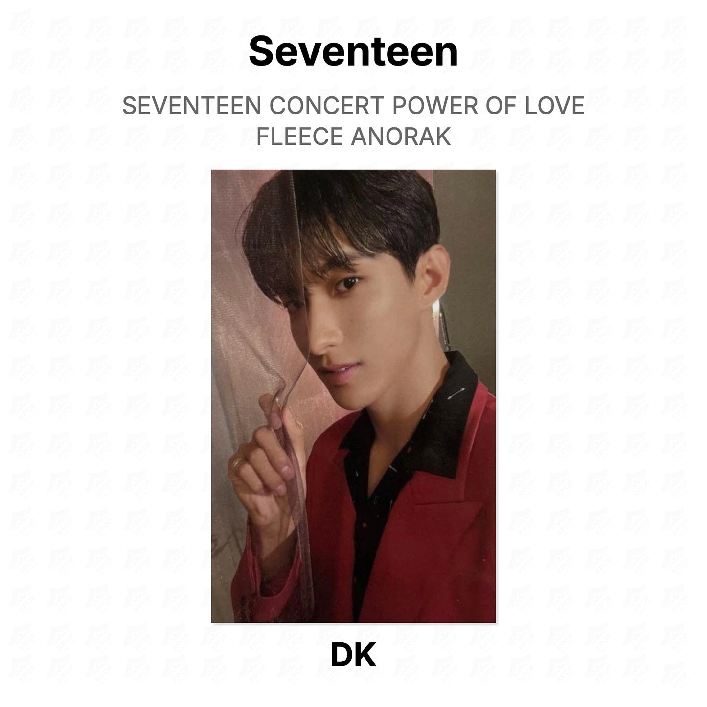 Seventeen CONCERT POWER OF LOVE FLEECE ANORAK Official Photocard
