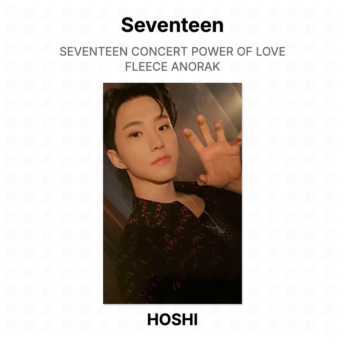 Seventeen CONCERT POWER OF LOVE FLEECE ANORAK Official Photocard
