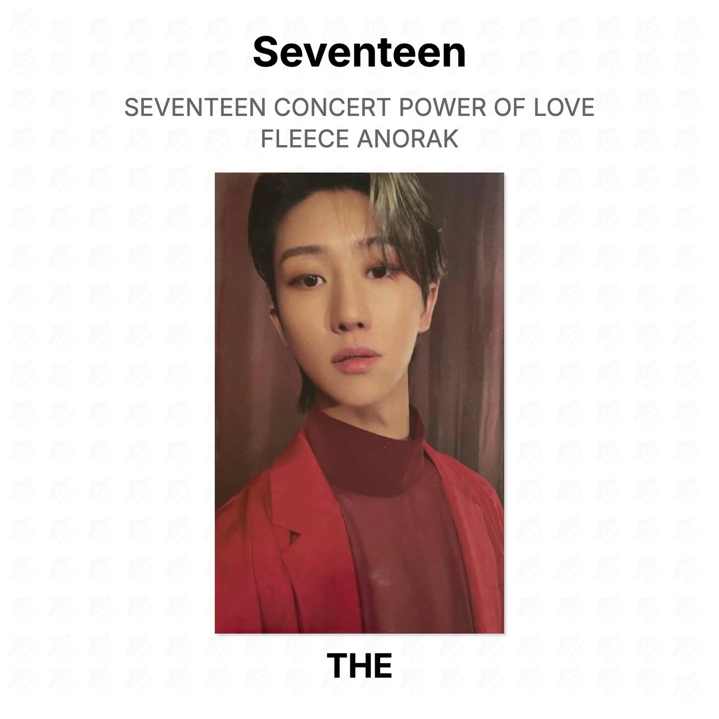 Seventeen CONCERT POWER OF LOVE FLEECE ANORAK Official Photocard