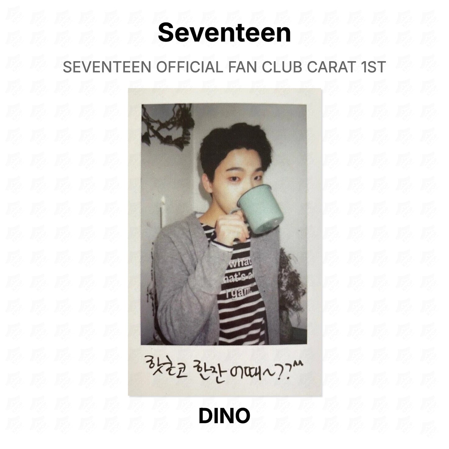 Seventeen OFFICIAL FAN CLUB CARAT 1ST Official Photocard
