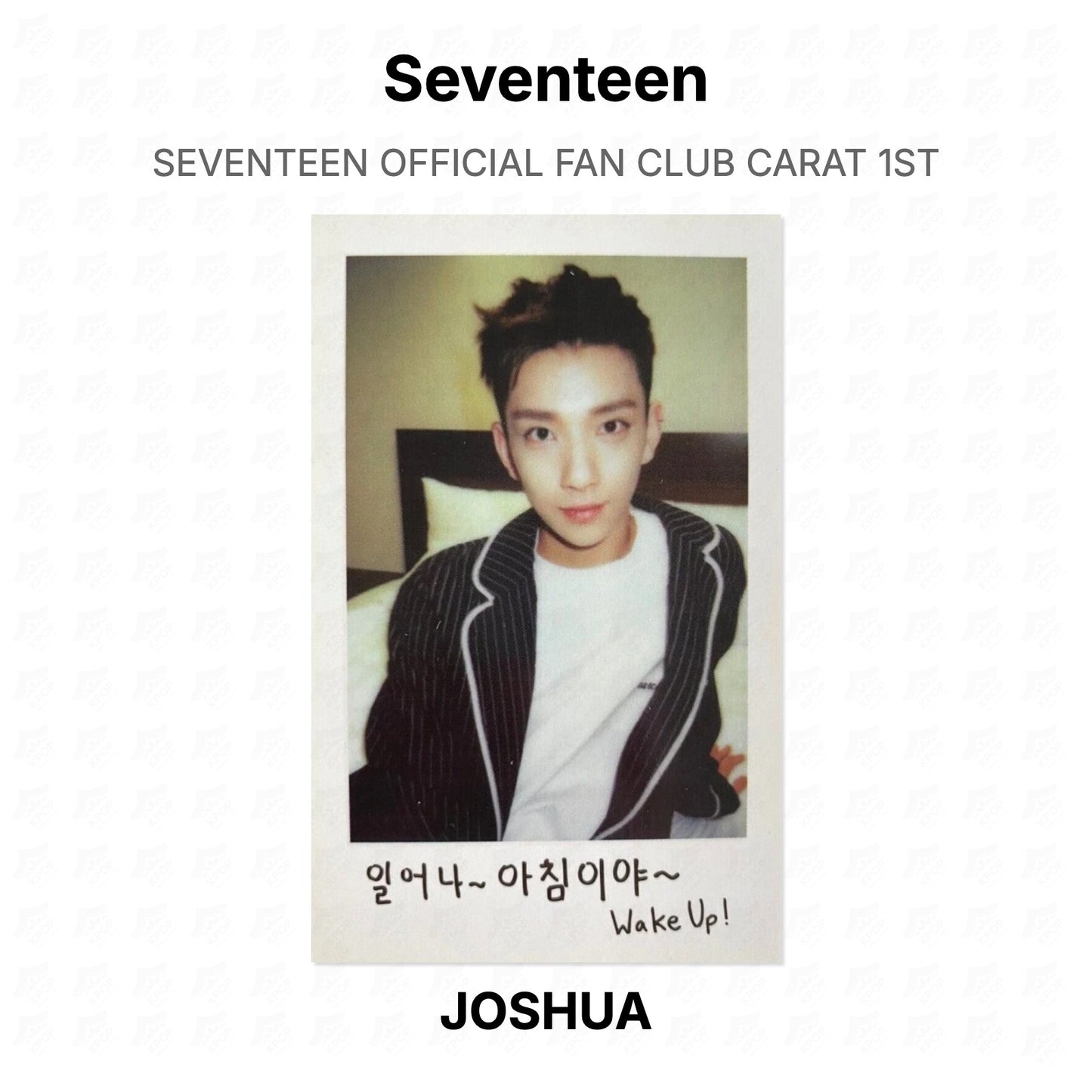Seventeen OFFICIAL FAN CLUB CARAT 1ST Official Photocard