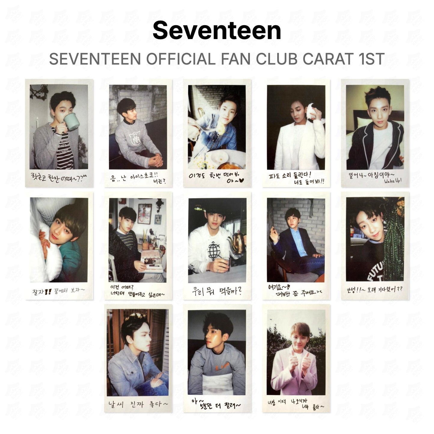 Seventeen OFFICIAL FAN CLUB CARAT 1ST Official Photocard