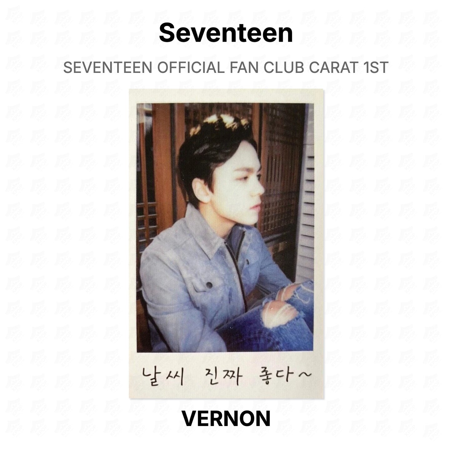 Seventeen OFFICIAL FAN CLUB CARAT 1ST Official Photocard