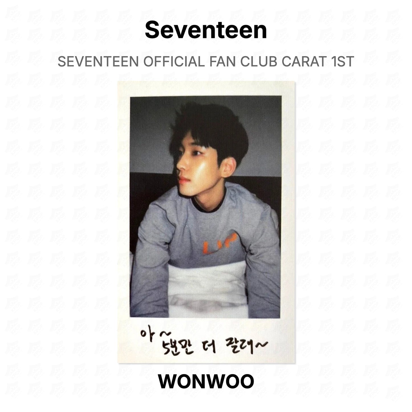 Seventeen OFFICIAL FAN CLUB CARAT 1ST Official Photocard