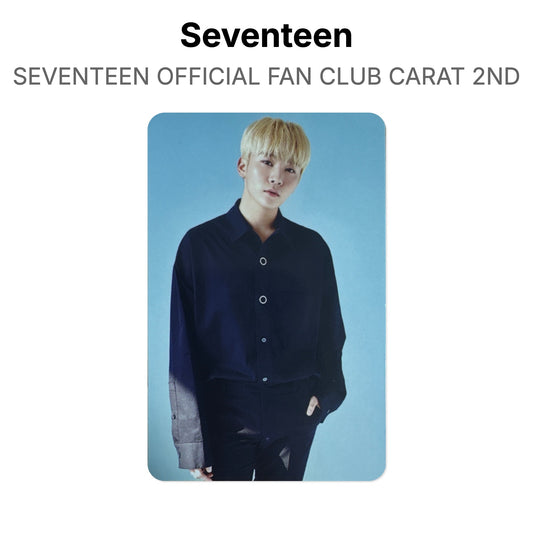 Seventeen SEVENTEEN OFFICIAL FAN CLUB CARAT 2ND photocard chính hãng