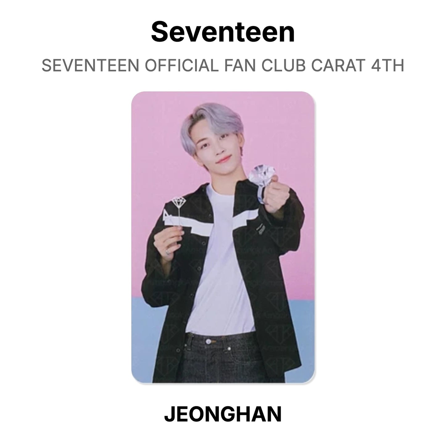 Seventeen SEVENTEEN OFFICIAL FAN CLUB CARAT 4TH Official Photocard