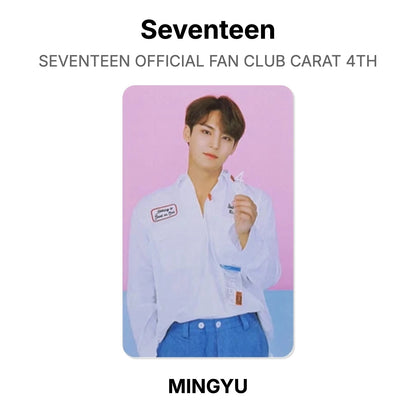 Seventeen SEVENTEEN OFFICIAL FAN CLUB CARAT 4TH Official Photocard