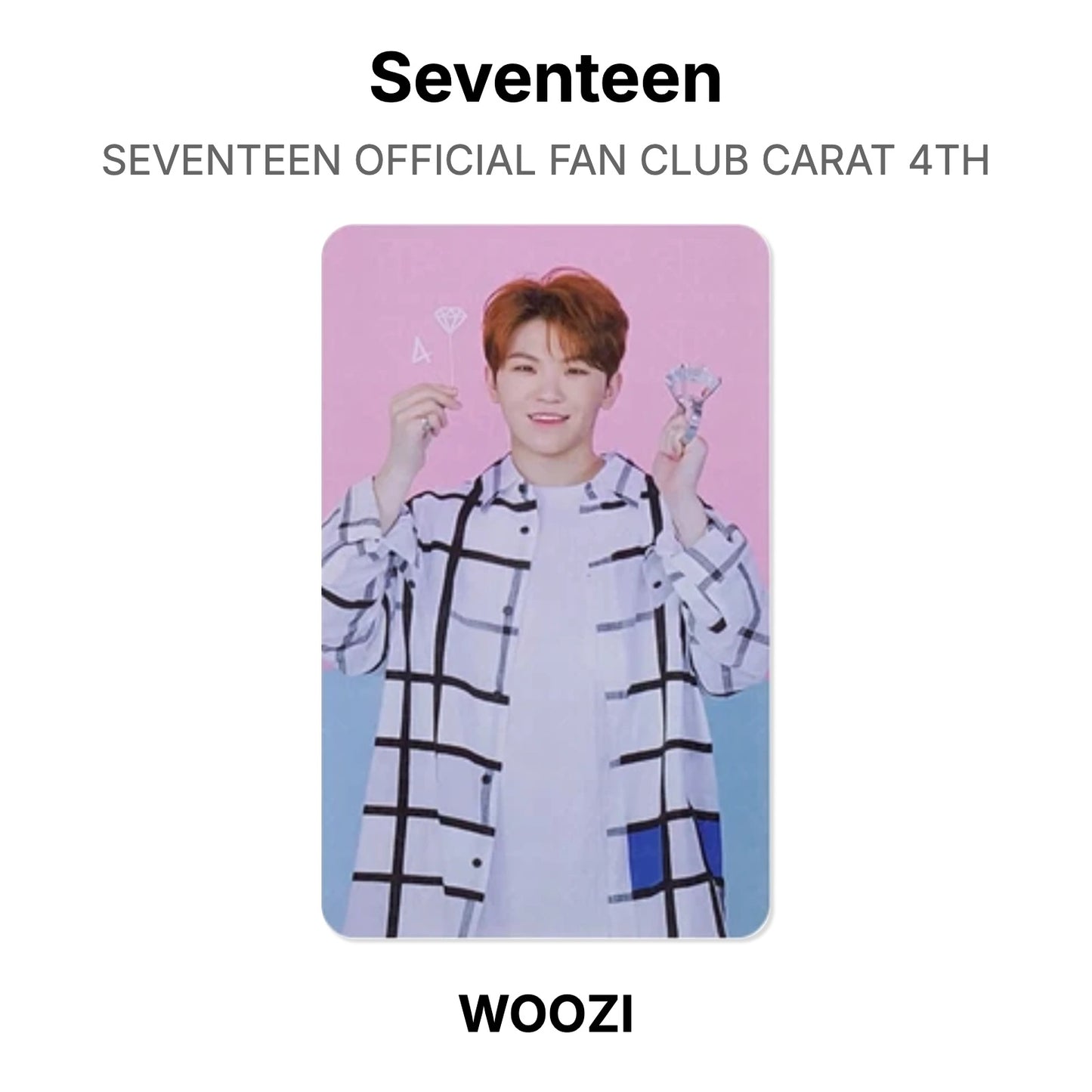 Seventeen SEVENTEEN OFFICIAL FAN CLUB CARAT 4TH Official Photocard