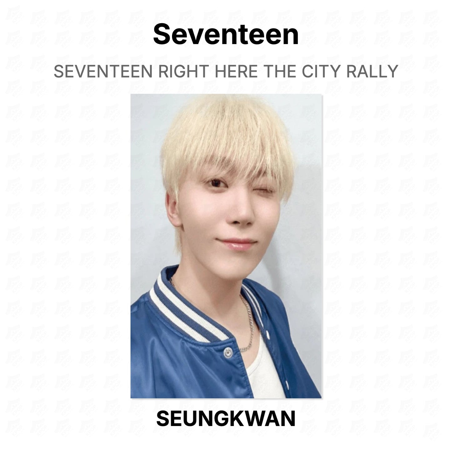 Seventeen RIGHT HERE THE CITY RALLY Official Photocard
