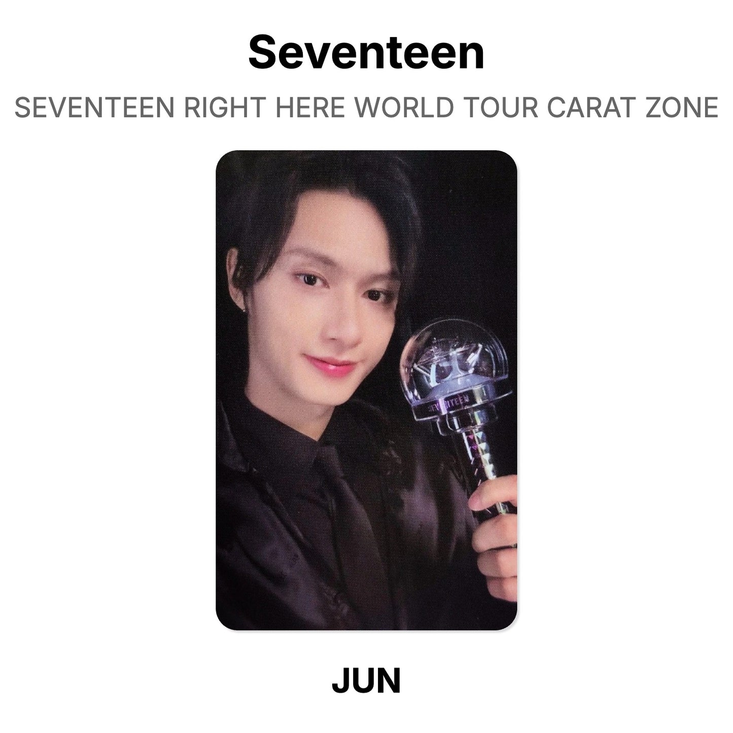 Seventeen SEVENTEEN RIGHT HERE WORLD TOUR CARAT ZONE Official Photocard