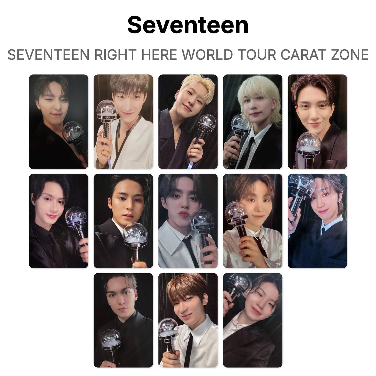 Seventeen SEVENTEEN RIGHT HERE WORLD TOUR CARAT ZONE Official Photocard