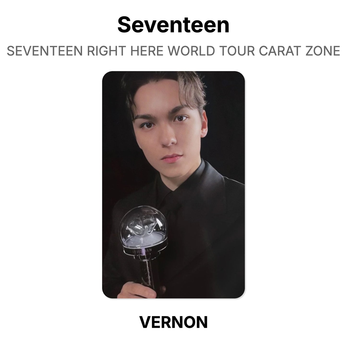 Seventeen SEVENTEEN RIGHT HERE WORLD TOUR CARAT ZONE Official Photocard