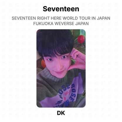 Seventeen RIGHT HERE WORLD TOUR IN JAPAN FUKUOKA WEVERSE JAPAN Official Photocard