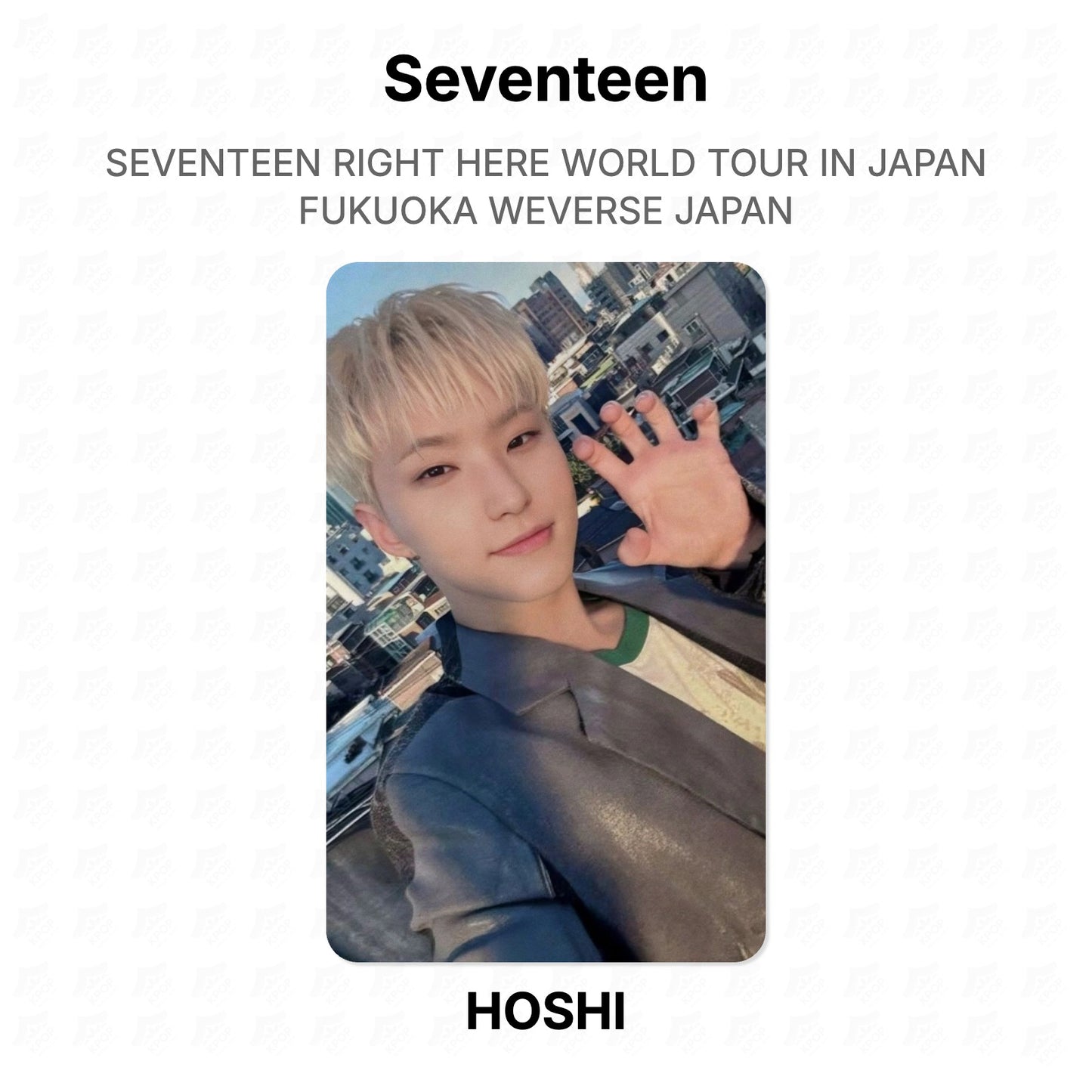 Seventeen RIGHT HERE WORLD TOUR IN JAPAN FUKUOKA WEVERSE JAPAN Official Photocard