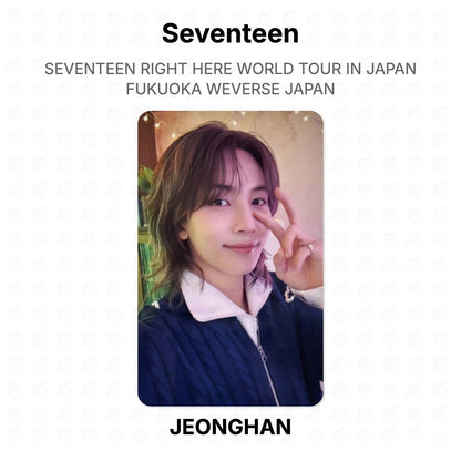 Seventeen RIGHT HERE WORLD TOUR IN JAPAN FUKUOKA WEVERSE JAPAN Official Photocard
