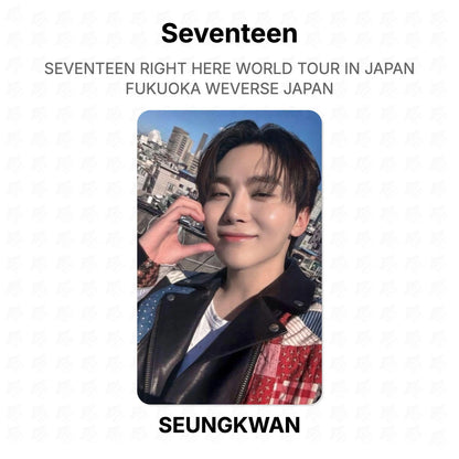Seventeen RIGHT HERE WORLD TOUR IN JAPAN FUKUOKA WEVERSE JAPAN Official Photocard