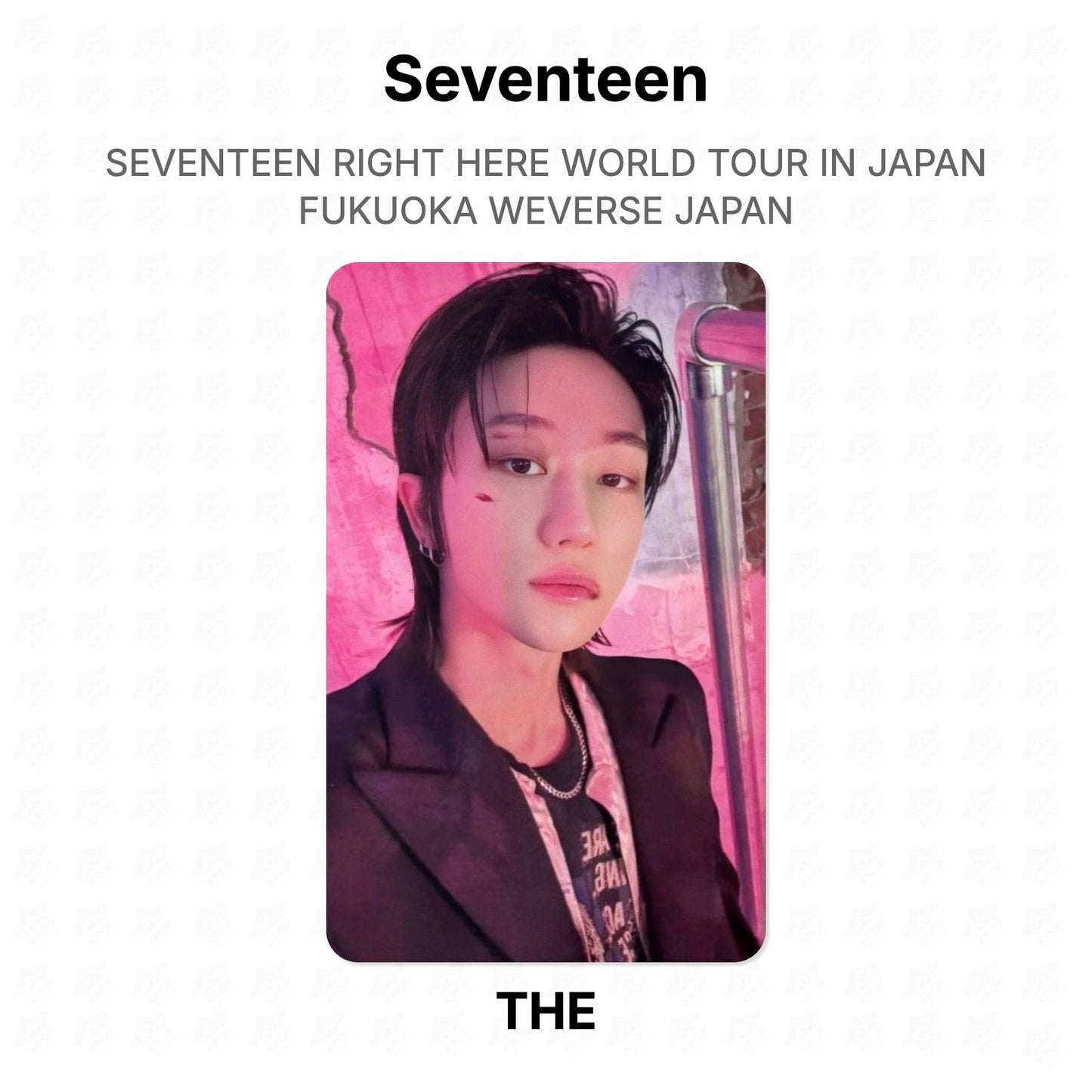 Seventeen RIGHT HERE WORLD TOUR IN JAPAN FUKUOKA WEVERSE JAPAN Official Photocard