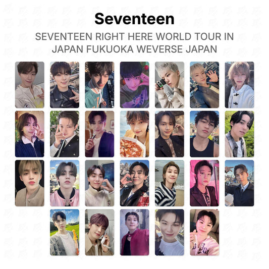 Seventeen RIGHT HERE WORLD TOUR IN JAPAN FUKUOKA WEVERSE JAPAN Official Photocard