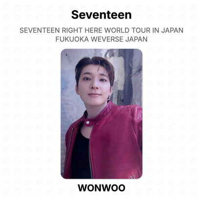 Seventeen RIGHT HERE WORLD TOUR IN JAPAN FUKUOKA WEVERSE JAPAN Official Photocard