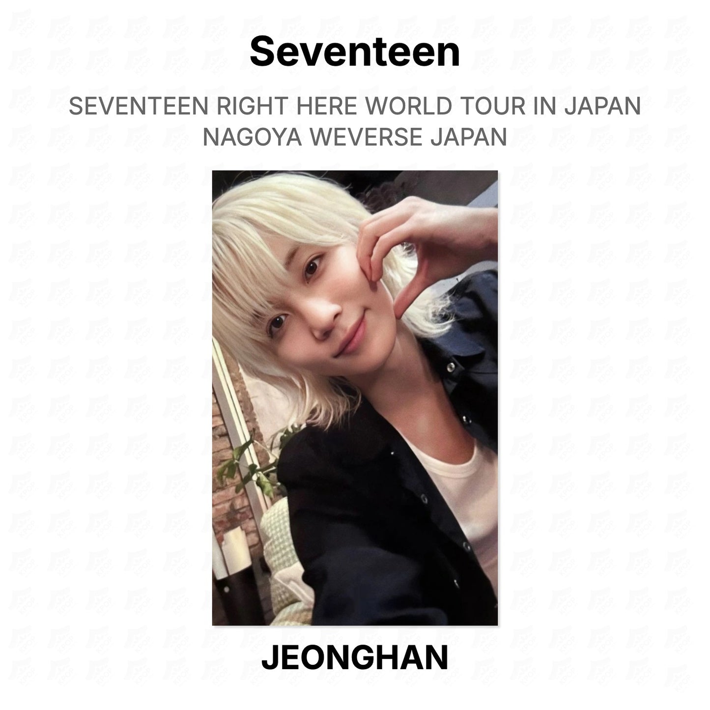 Seventeen RIGHT HERE WORLD TOUR IN JAPAN NAGOYA WEVERSE JAPAN Official Photocard