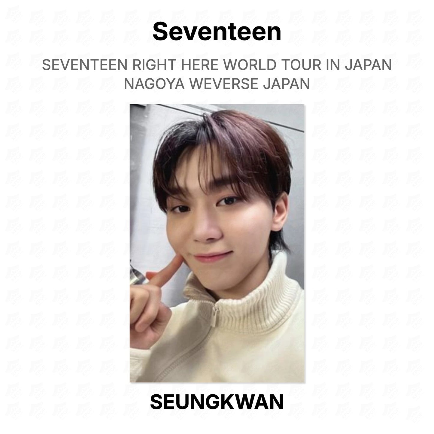 Seventeen RIGHT HERE WORLD TOUR IN JAPAN NAGOYA WEVERSE JAPAN Official Photocard