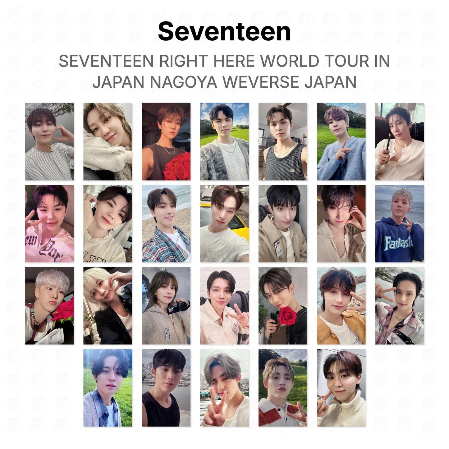 Seventeen RIGHT HERE WORLD TOUR IN JAPAN NAGOYA WEVERSE JAPAN Official Photocard