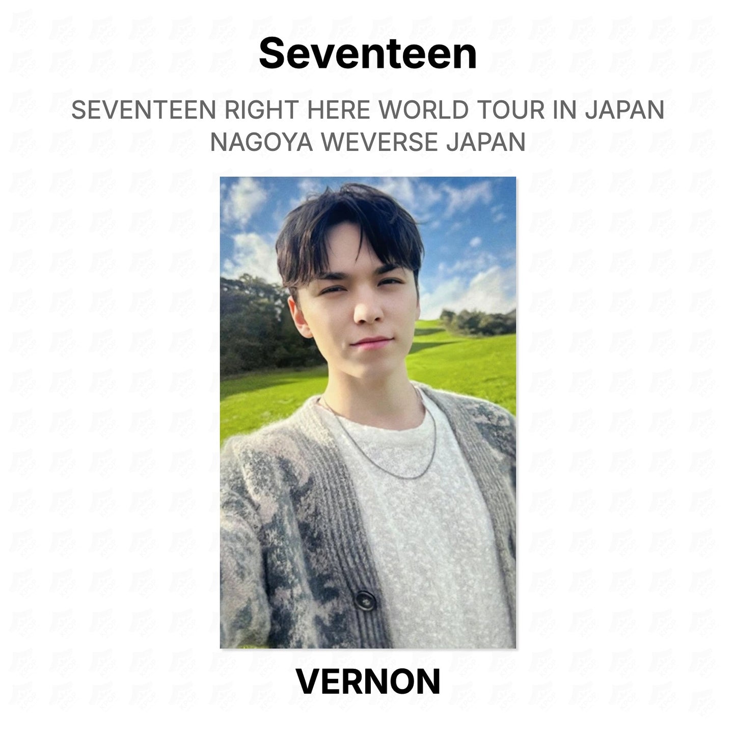 Seventeen RIGHT HERE WORLD TOUR IN JAPAN NAGOYA WEVERSE JAPAN Official Photocard