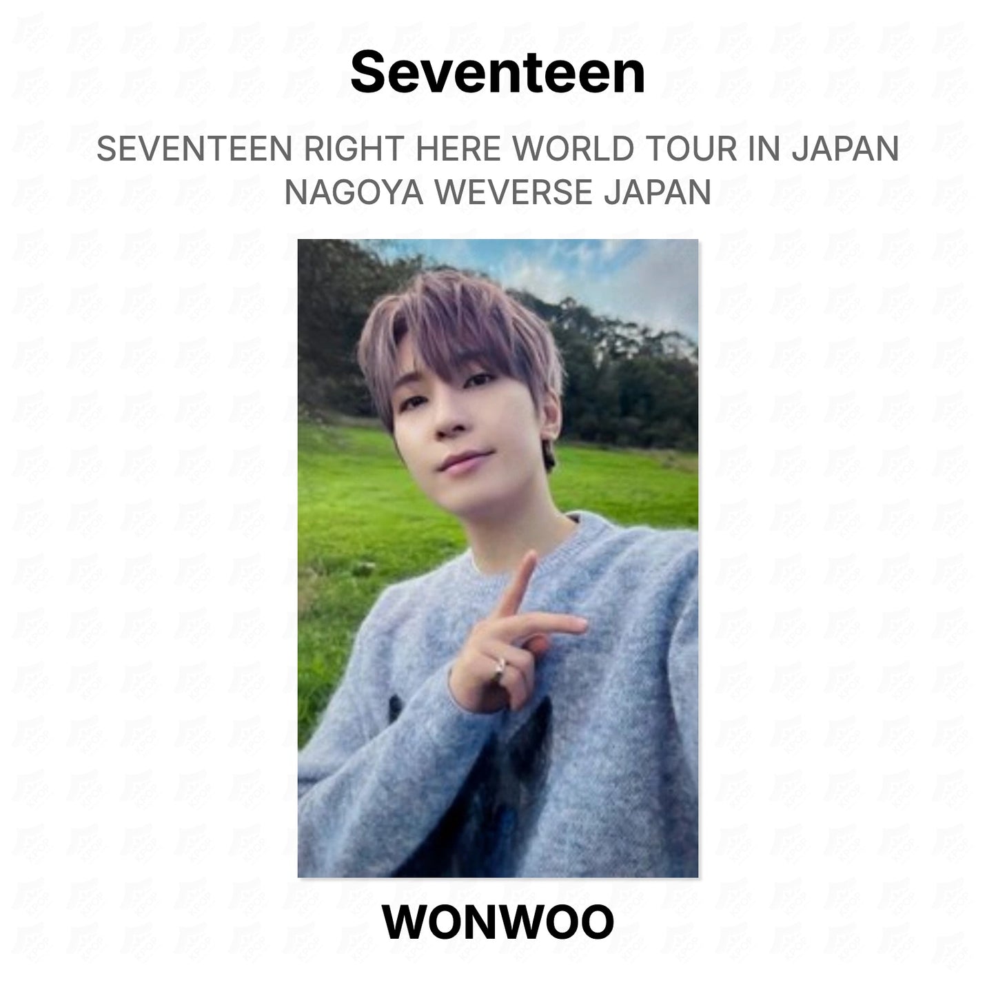 Seventeen RIGHT HERE WORLD TOUR IN JAPAN NAGOYA WEVERSE JAPAN Official Photocard