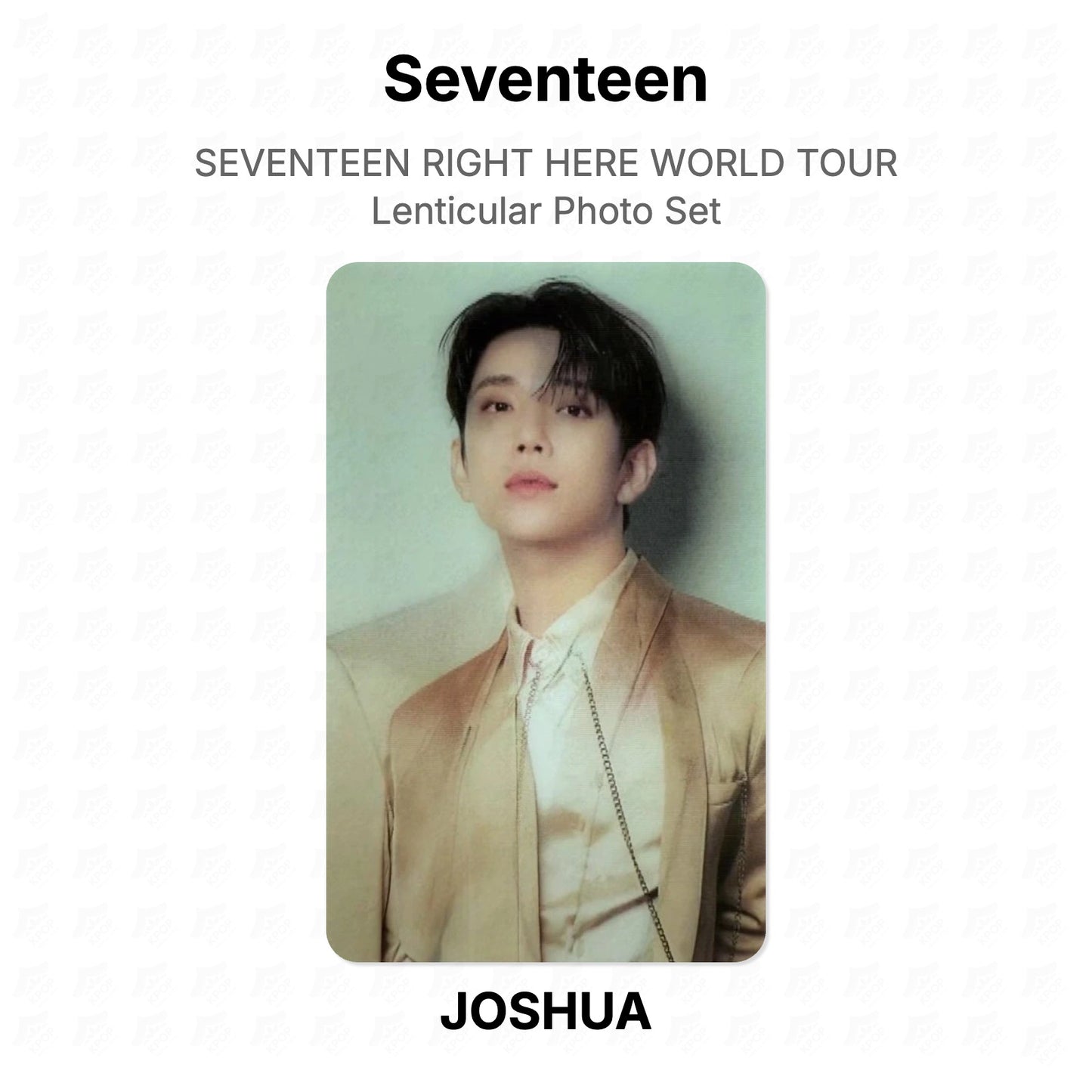 Seventeen RIGHT HERE WORLD TOUR Lenticular Photo Set Official Photocard