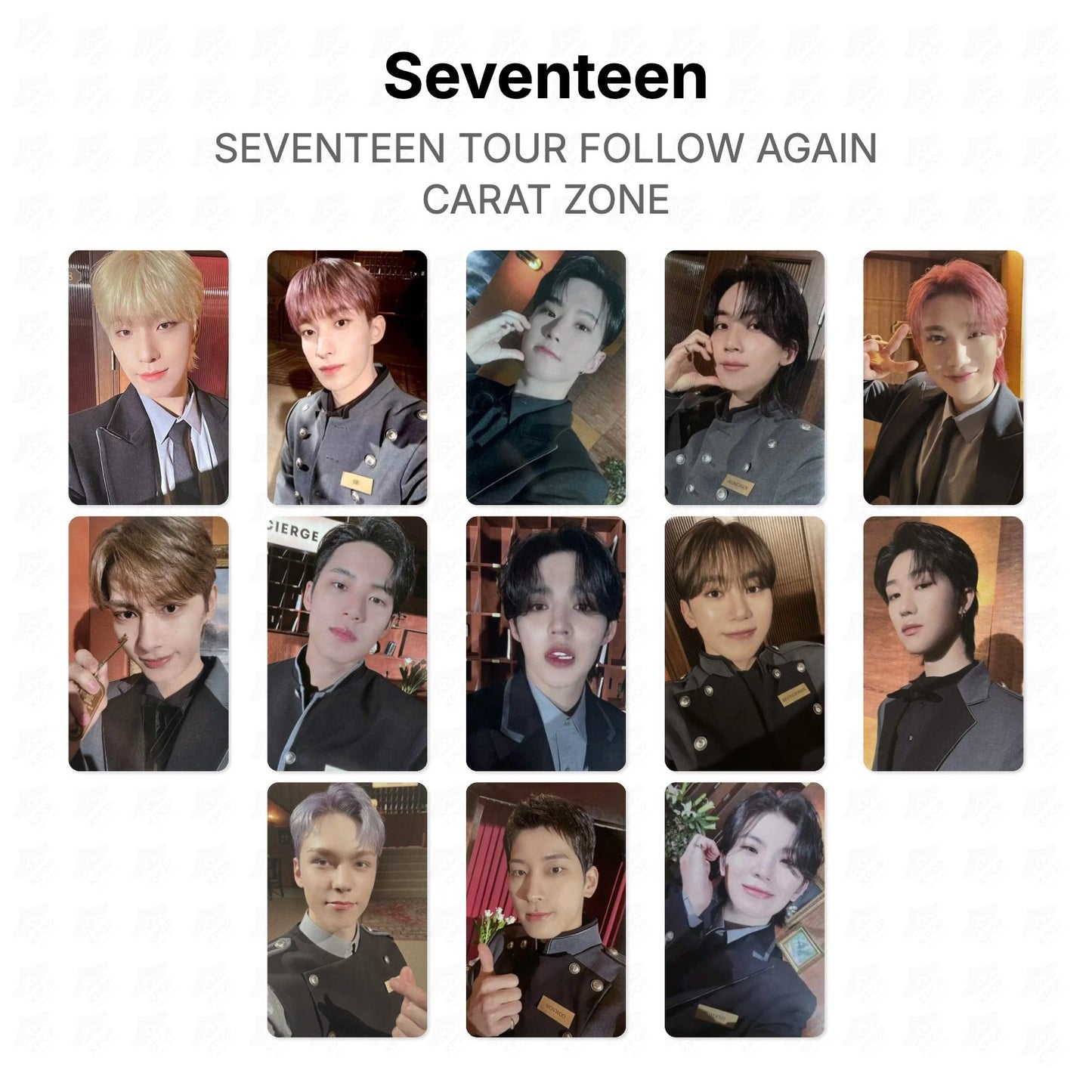 Seventeen TOUR FOLLOW AGAIN CARAT ZONE Official Photocard