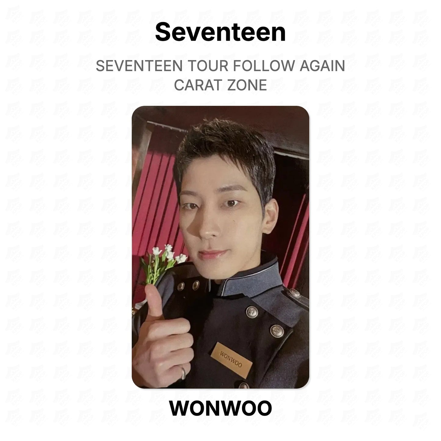 Seventeen TOUR FOLLOW AGAIN CARAT ZONE Official Photocard
