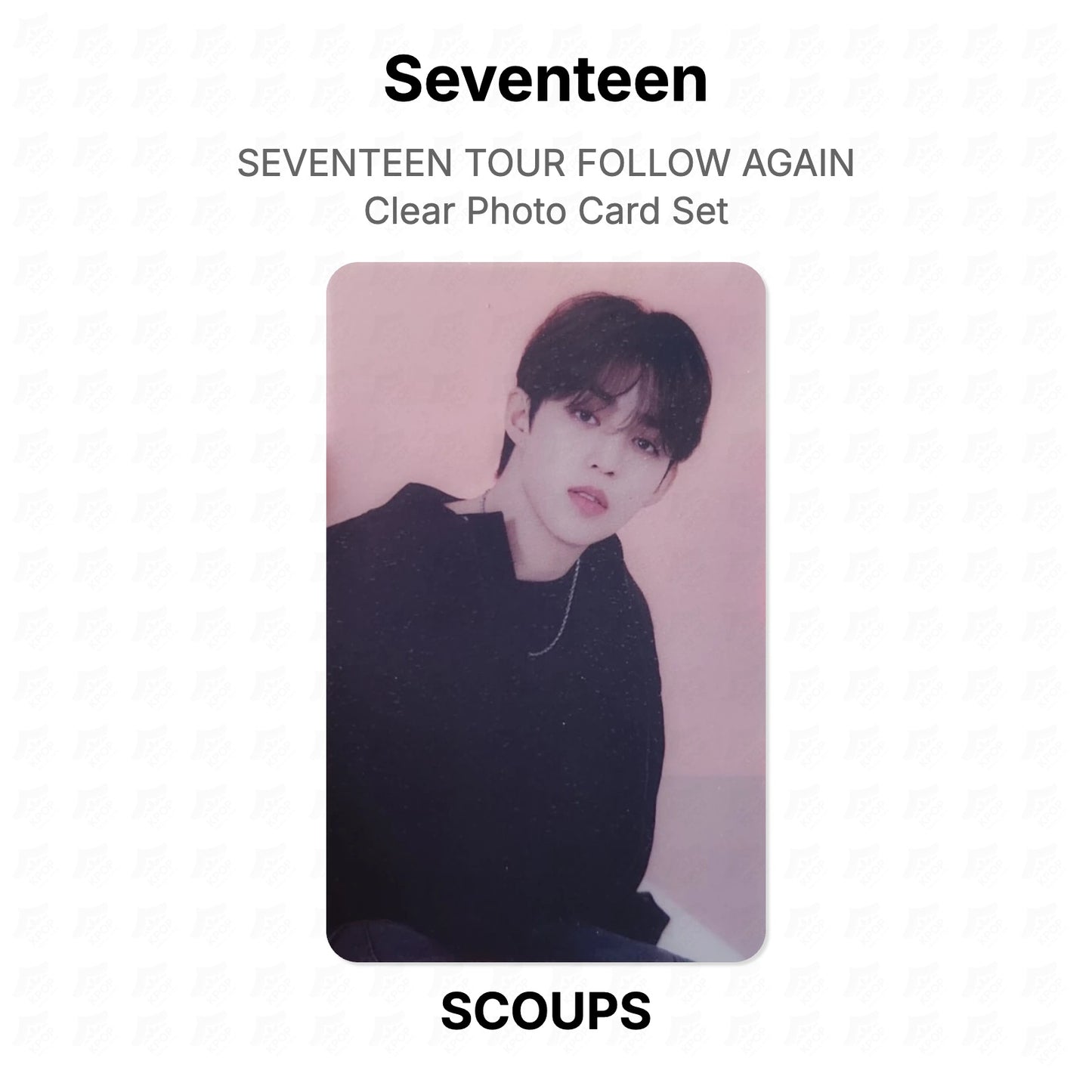 Seventeen TOUR FOLLOW AGAIN Clear Photo Card Set Official Photocard