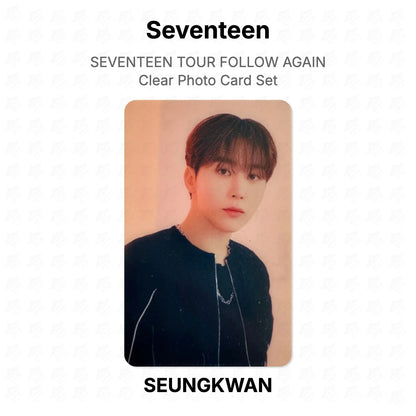 Seventeen TOUR FOLLOW AGAIN Clear Photo Card Set Official Photocard