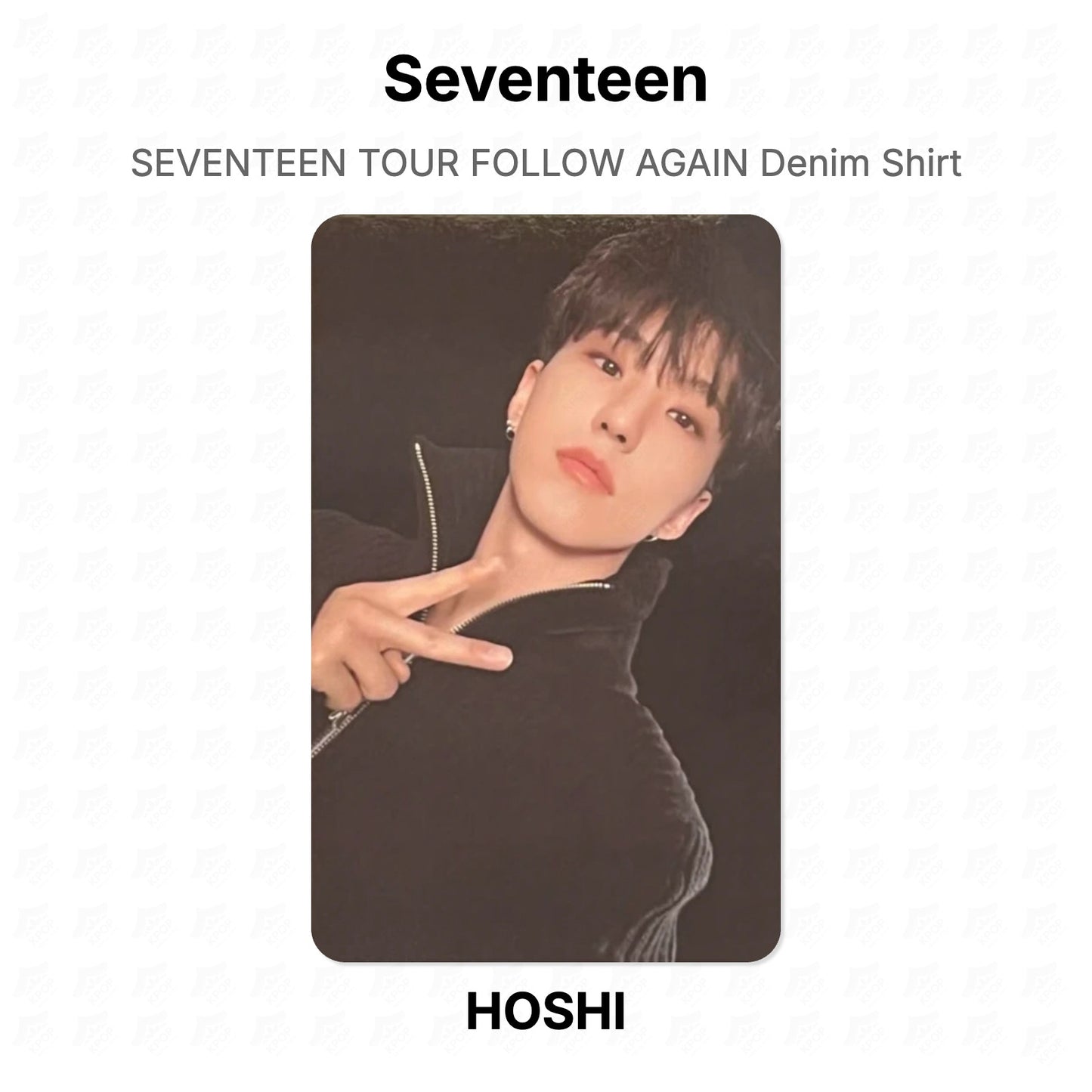 Seventeen TOUR FOLLOW AGAIN Denim Shirt Official Photocard