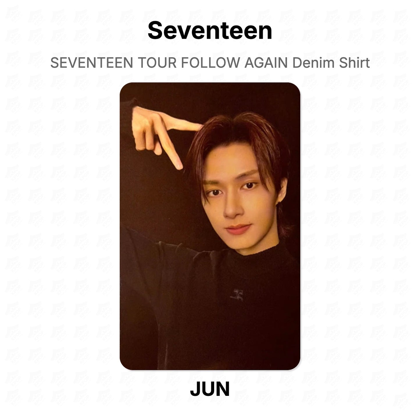 Seventeen TOUR FOLLOW AGAIN Denim Shirt Official Photocard