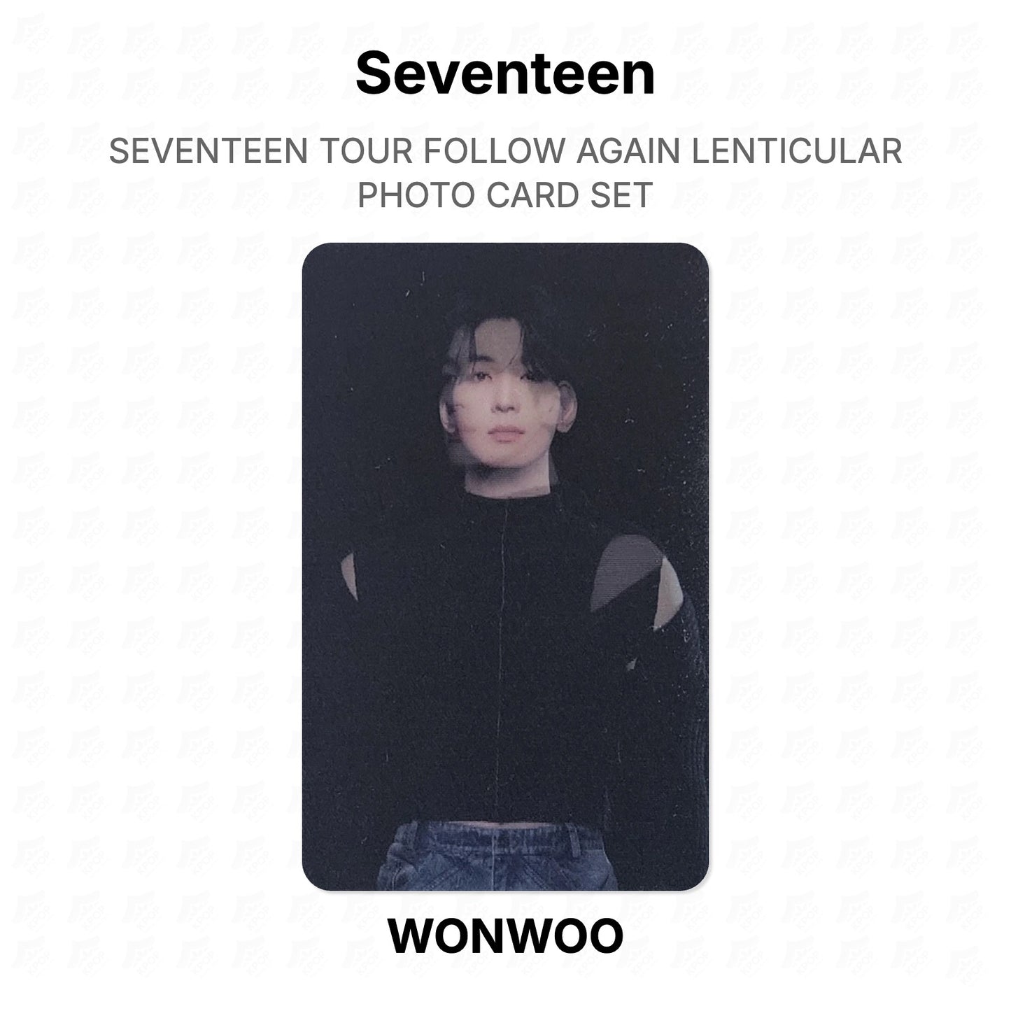 Seventeen TOUR FOLLOW AGAIN LENTICULAR PHOTO CARD SET Official Photocard